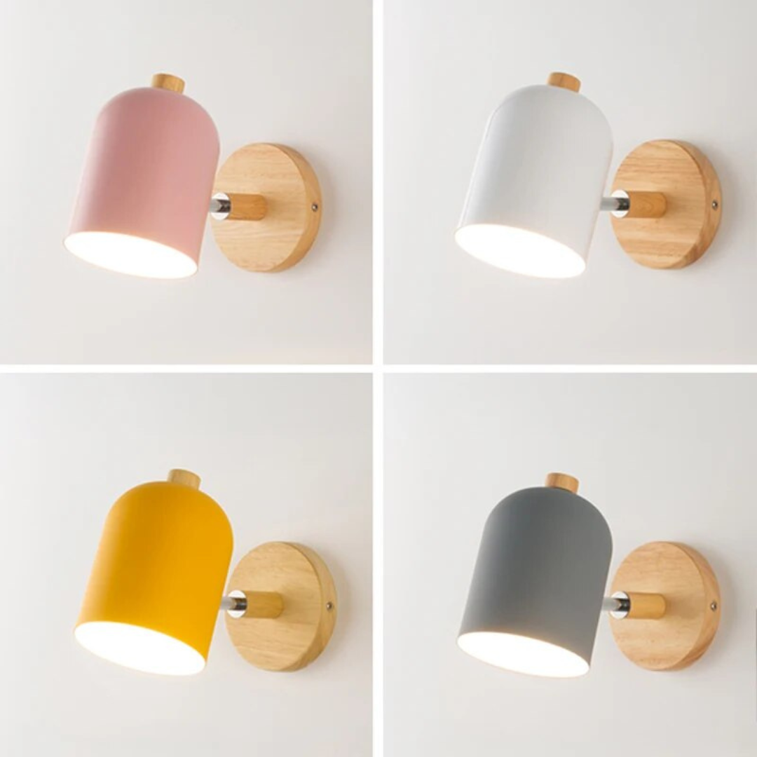 Drelis Wall Lamp | Scandinavian Wooden Minimalist Design | Wall Light Wood Nordic Bedroom