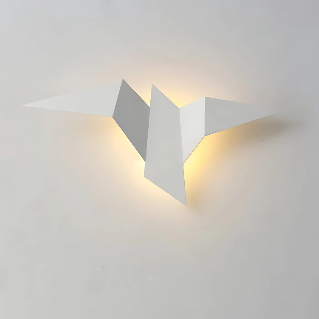 Origami Wall Lamp | Unique Modern Indoor LED Sconce | Wall Light Japanese-minimalist Bedroom