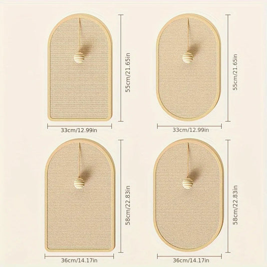 Sisal 3 in 1 Wall Mounted Cat Scratch Pad