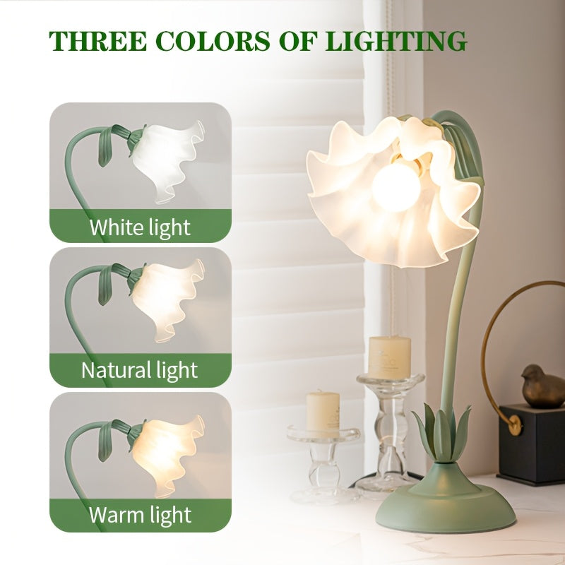 Floral Table Lamp | USB Powered | Rechargeable Bedside