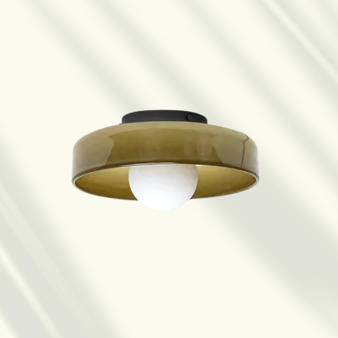Modern LED Ceiling Light | Stylish Flush Mount Lamp | Glass Adjustable Bedroom