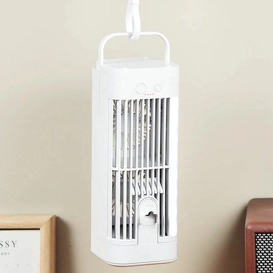 Mini Portable Air Conditioner Desk Fan with Spray Cooling