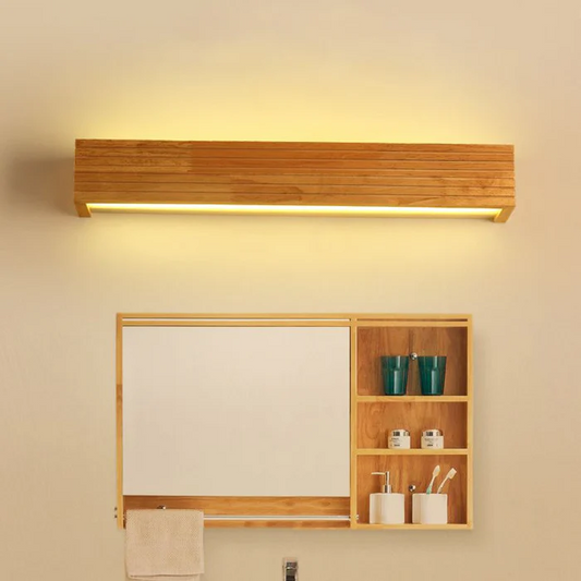 Modern Wooden LED Wall Lamp | Minimalist Bedroom & Living Room Lighting | Wall Light Wood