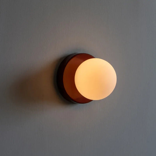 Macaron LED Wall Lamp | Modern Coloured Glass Sconce | Wall Light Metal Bedroom