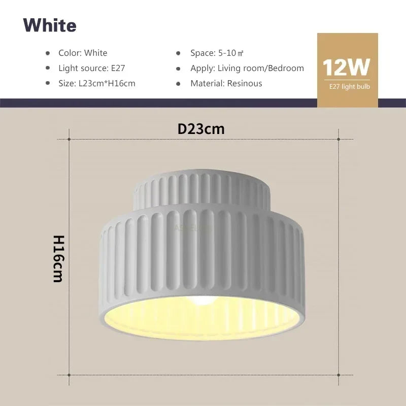Nordic Ripple Ceiling Light | Sculptural Form, Soft Illumination | Bedroom