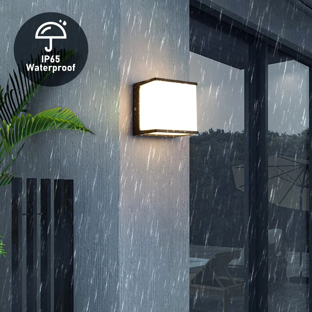 AeroCube Outdoor Wall Light | Modern Waterproof LED | Garden