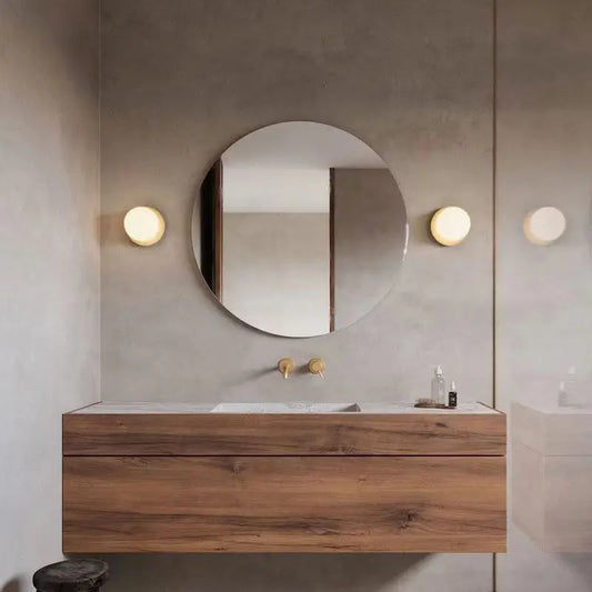 Nordic Globe Glass Wall Lamp | Minimalist Modern Bathroom & Bedroom Light | Iron