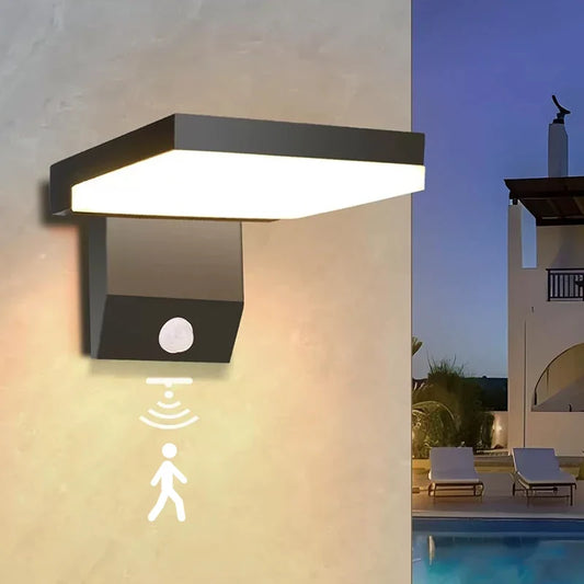 LumiFold Outdoor Wall Light | IP65 Waterproof & Motion Sensor Option | LED Adjustable Garden