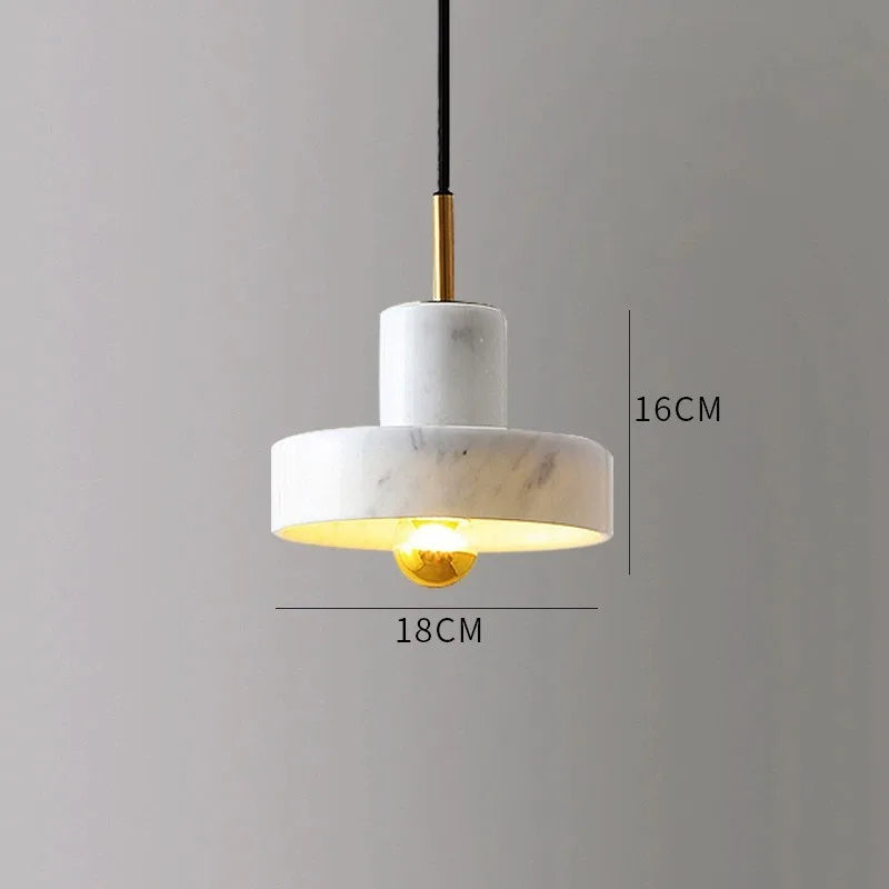 Marble Pendant Lamp | Natural Stone Postmodern Design | Pendant Light Dining Room