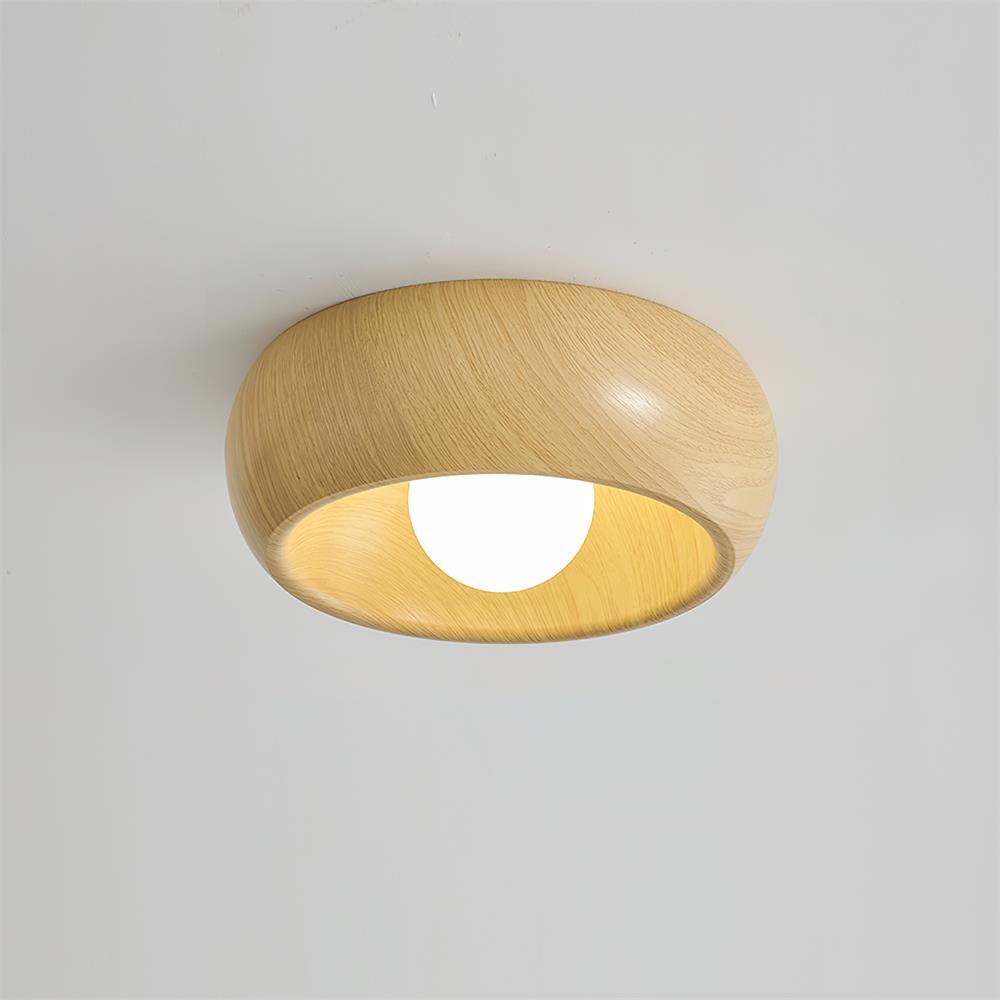 Albanora Ceiling Lamp | Minimalist Modern Wooden LED Fixture | Ceiling Light Wood Nordic