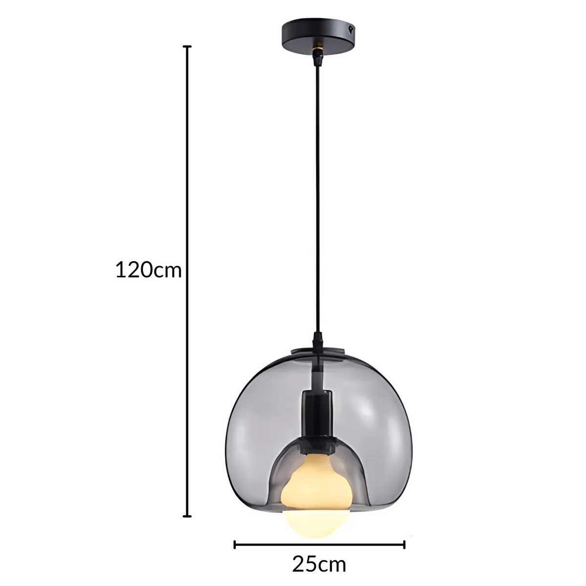 Clyde Glass Pendant Light | Modern Handblown Elegance | Dimmable Handcrafted Dining Room