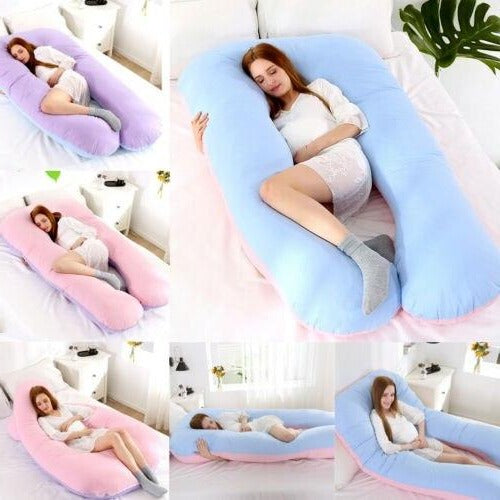 Sleeping Full Support Body Pillow - Ergonomic Design For Pregnancy, Shoulder & Back Pain