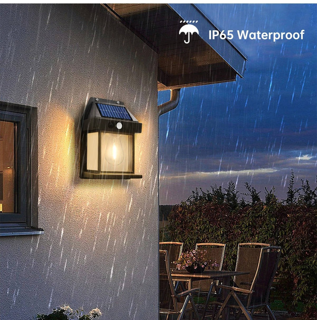 2 Set Solar Wall Lamp Outdoor