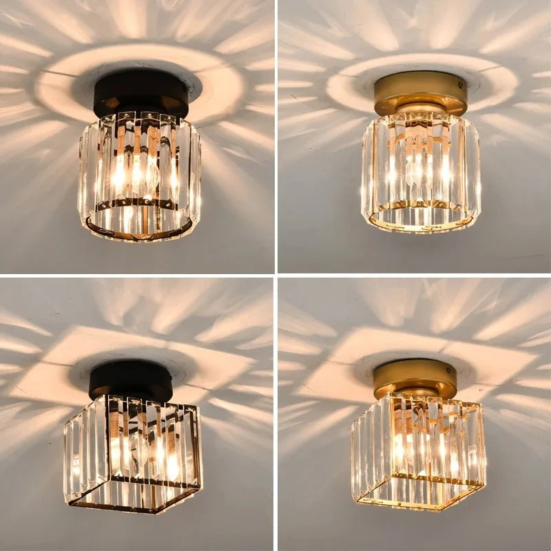 Crystal Ceiling Light | Elegant Corridor & Aisle Lamp | Bedroom