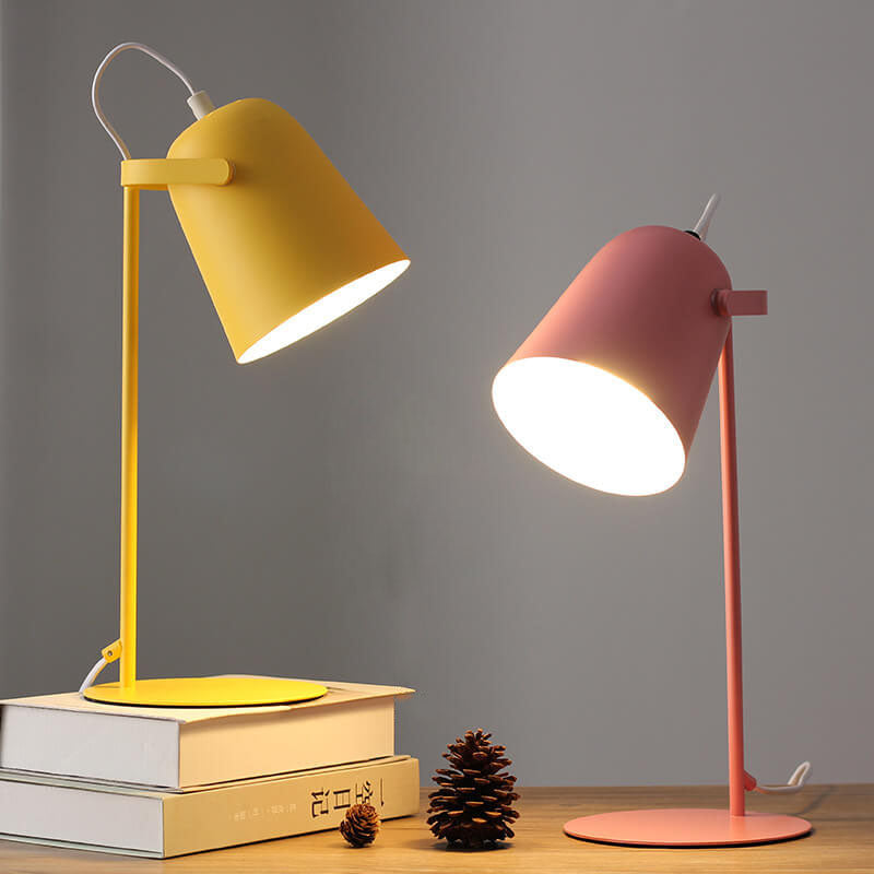 Nordic Metal LED Desk Lamp | Minimalist Reading & Study Light | Bedside