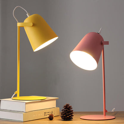 Nordic Metal LED Desk Lamp | Minimalist Reading & Study Light | Bedside