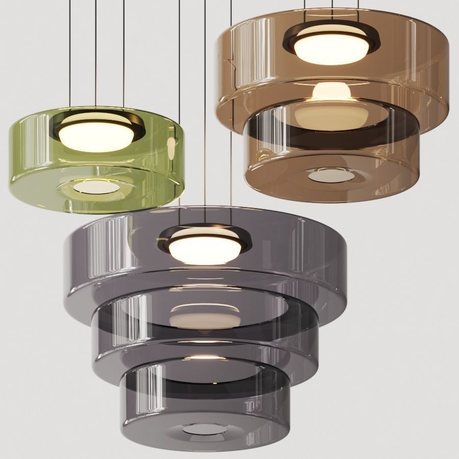 Glass Pendant Lamp | Bauhaus Style Hanging Light | Dining Room