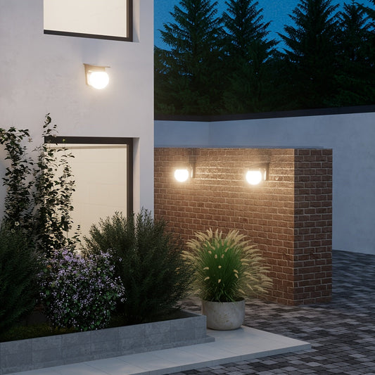 Solar Globe LED Wall Light | Smart Dimmable Outdoor Lighting | Rechargeable Waterproof Garden