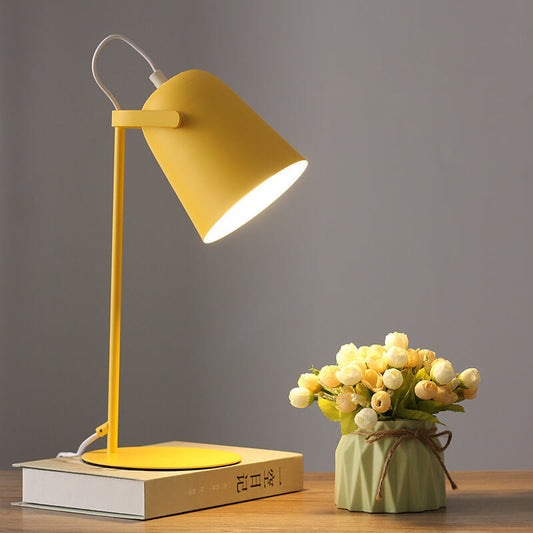 Nordic Metal LED Desk Lamp | Minimalist Reading & Study Light | Bedside