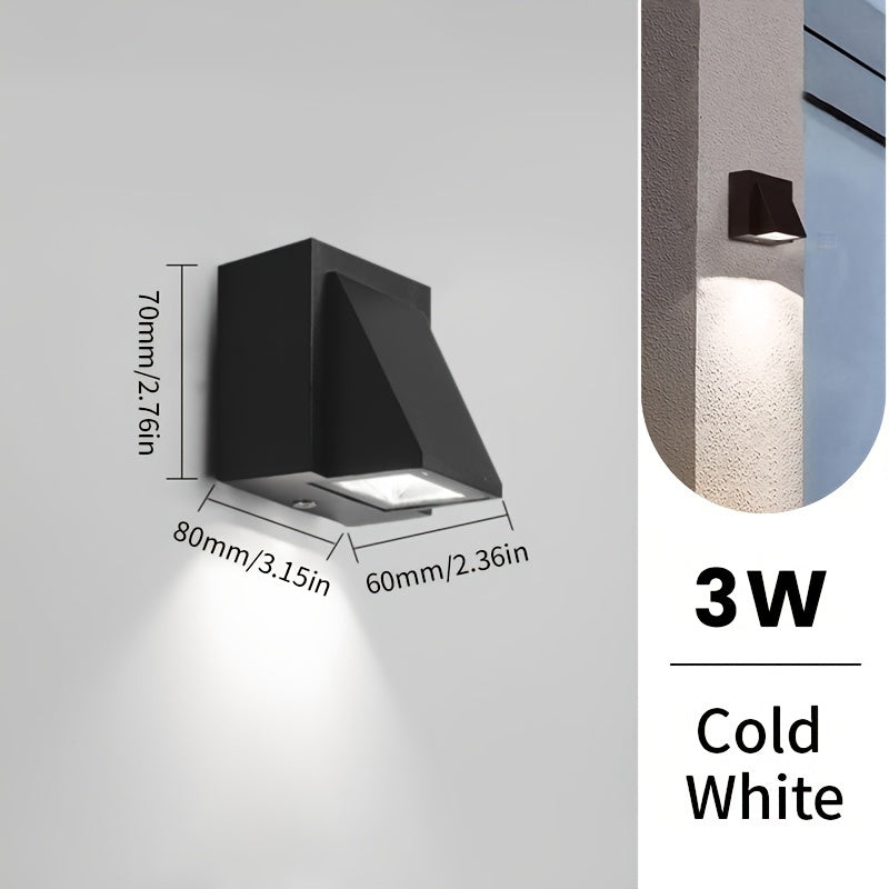 Modern LED Outdoor Wall Light | 3W / 6W Waterproof Decorative Lighting | Garden