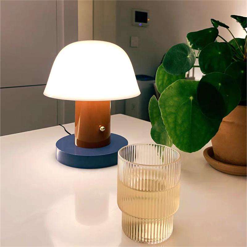 Mushroom Table Lamp | Modern Rechargeable LED Light | Bedside