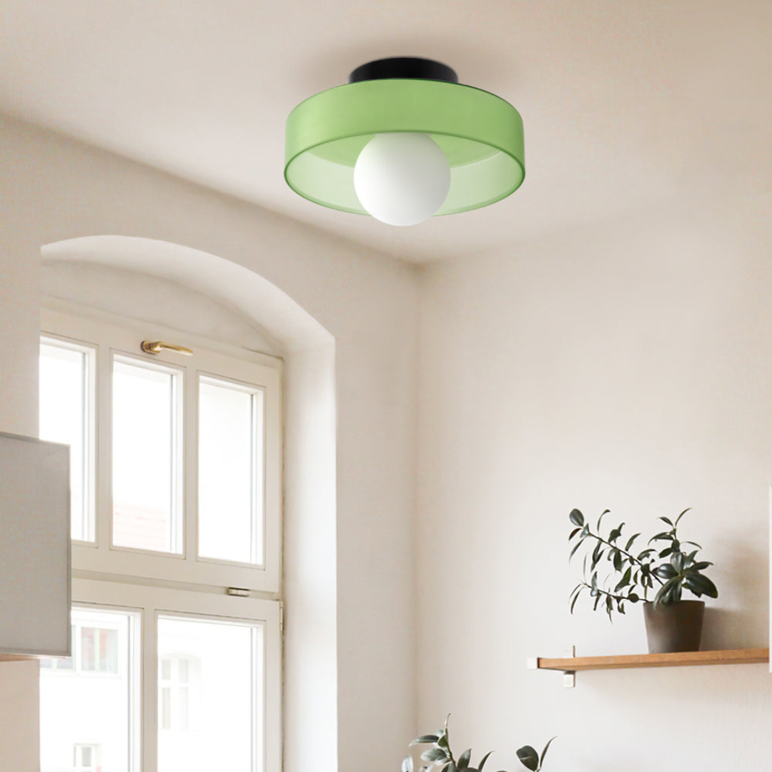 Modern LED Ceiling Light | Stylish Flush Mount Lamp | Glass Adjustable Bedroom