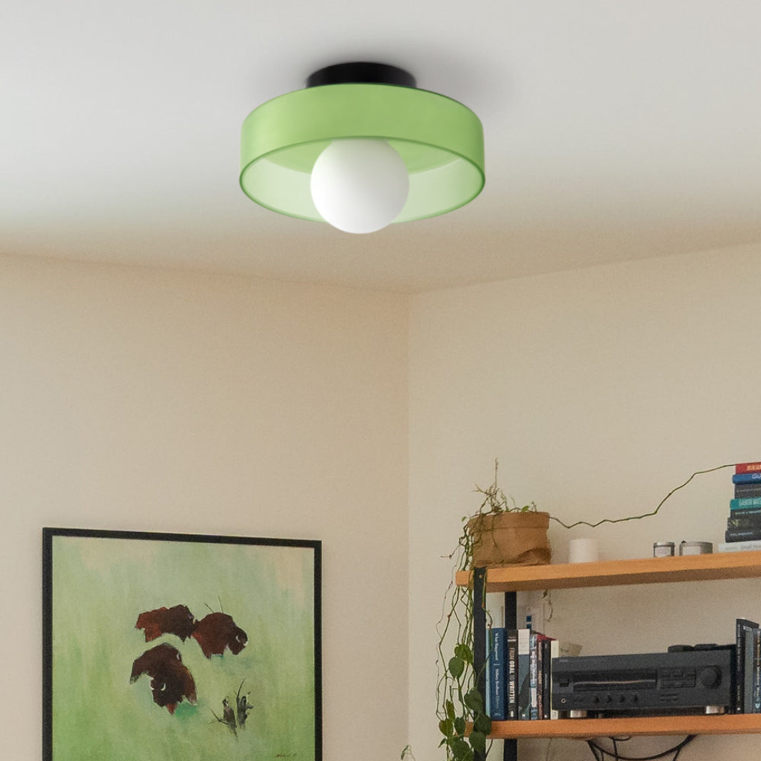 Modern LED Ceiling Light | Stylish Flush Mount Lamp | Glass Adjustable Bedroom