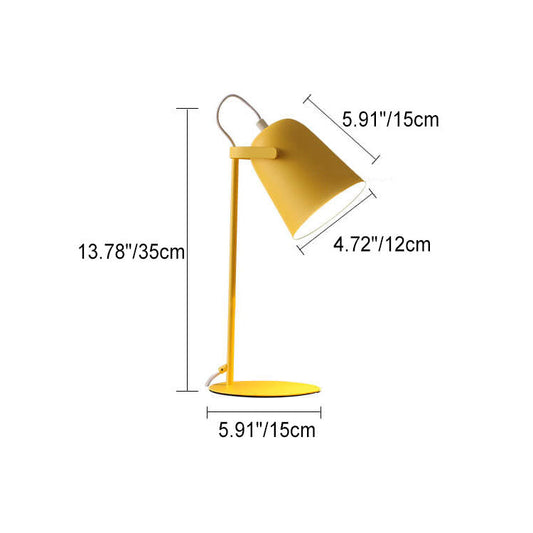 Nordic Metal LED Desk Lamp | Minimalist Reading & Study Light | Bedside