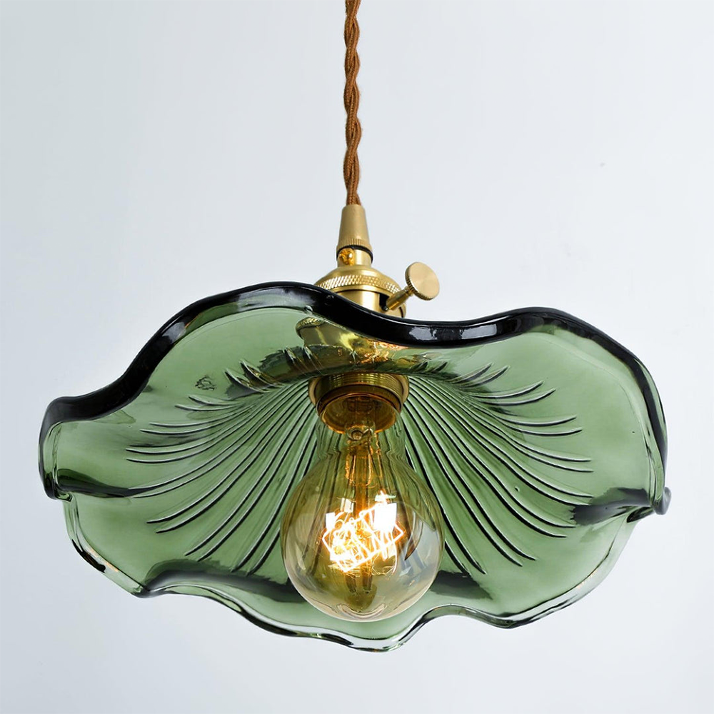 Illuminate Your Room with Elegance | Flower Glass LED Pendant Light