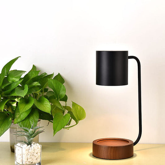 Japanese Minimalist Table Lamp | Wood & Metal Design | Dimmable Adjustable Nordic Bedside