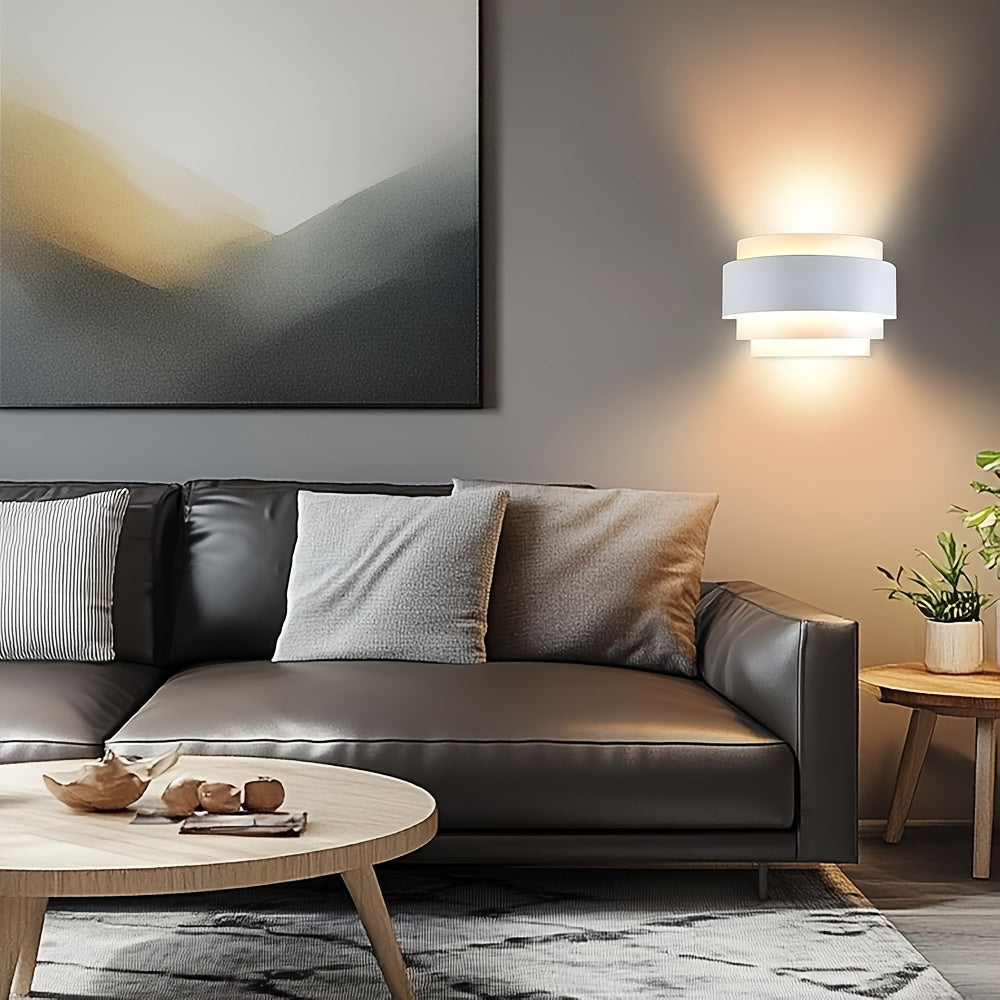 Modern Wall Sconce | Up & Down Metal Wall Light | Bedroom