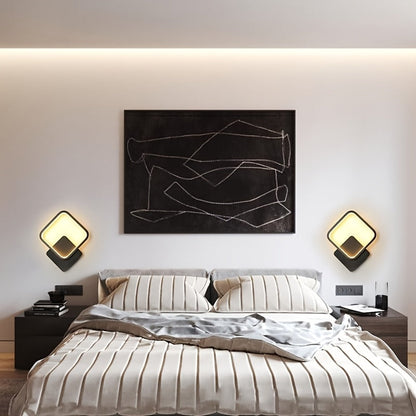 Modern Square LED Wall Lamp | Minimalist Geometric Lighting Fixture | Wall Light Dimmable