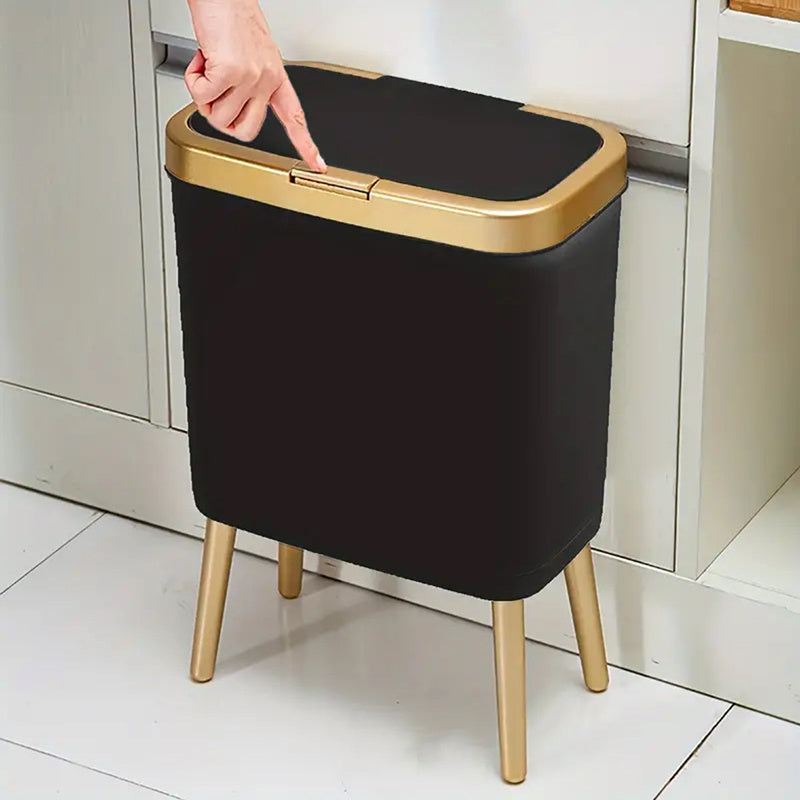 15L Modern Odour-Sealing Trash Can with Elevated Legs | Stylish Waste Bin for Kitchen, Living