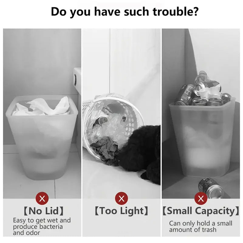 15L Modern Odour-Sealing Trash Can with Elevated Legs | Stylish Waste Bin for Kitchen, Living
