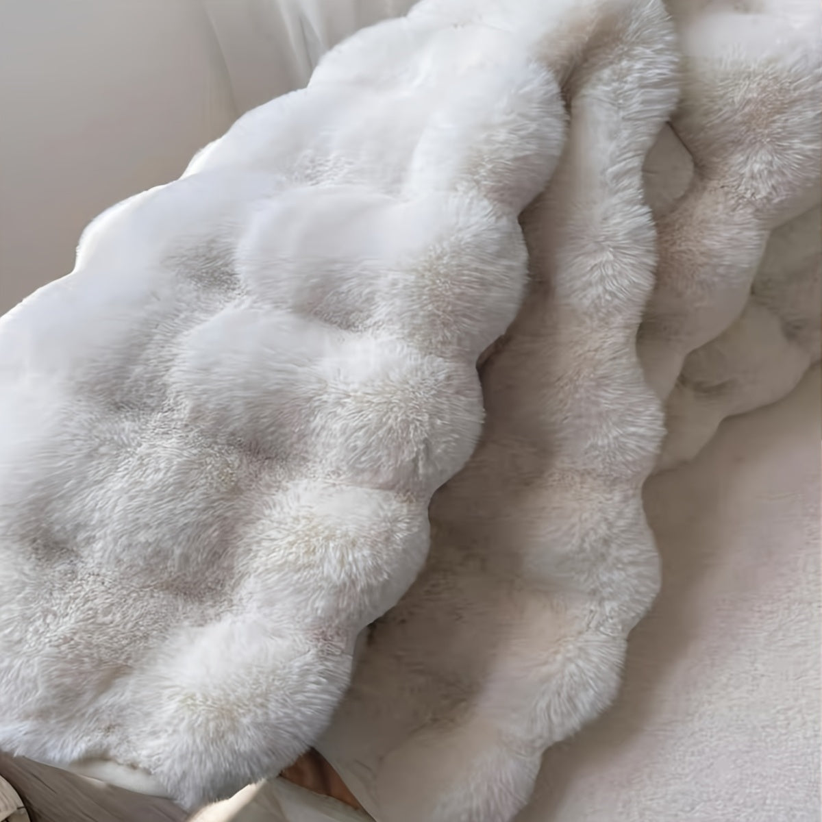 Cloud Comfort Round Bubble Rug | Soft Fluffy Circle Carpet | Mat Entryway