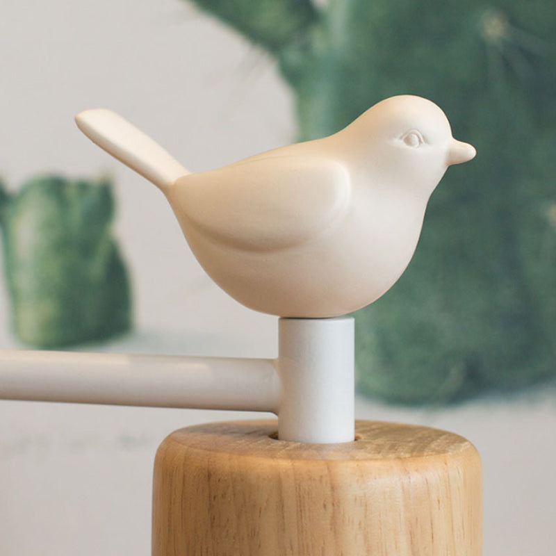 Nordic Wooden Bird Wall Lamp | LED Bedside Wall Sconce | Wall Light Wood Iron Bedroom