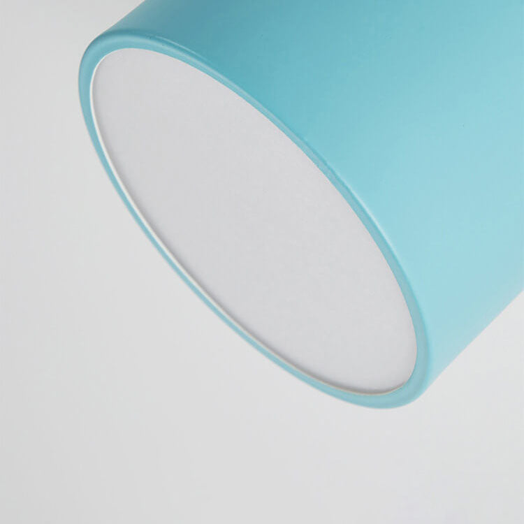 Scandinavian Macaron LED Ceiling Light | Wooden Accent Flush Mount | Wood Metal Nordic Bedroom