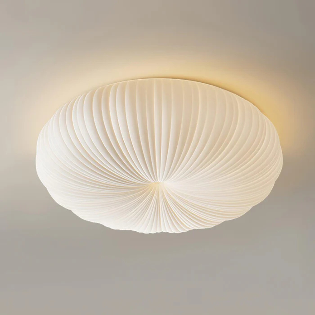 Olara Ceiling Light | Modern LED Flush Mount Design | Clear Acrylic Bedroom