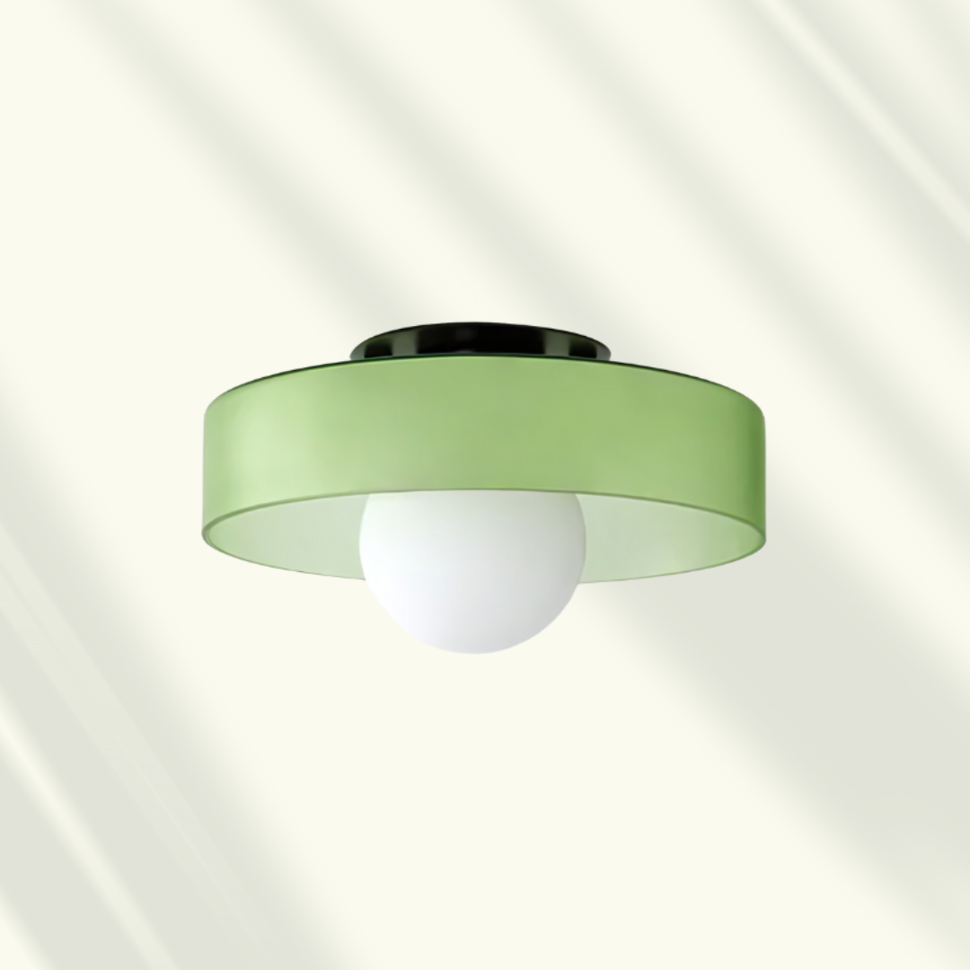 Modern LED Ceiling Light | Stylish Flush Mount Lamp | Glass Adjustable Bedroom