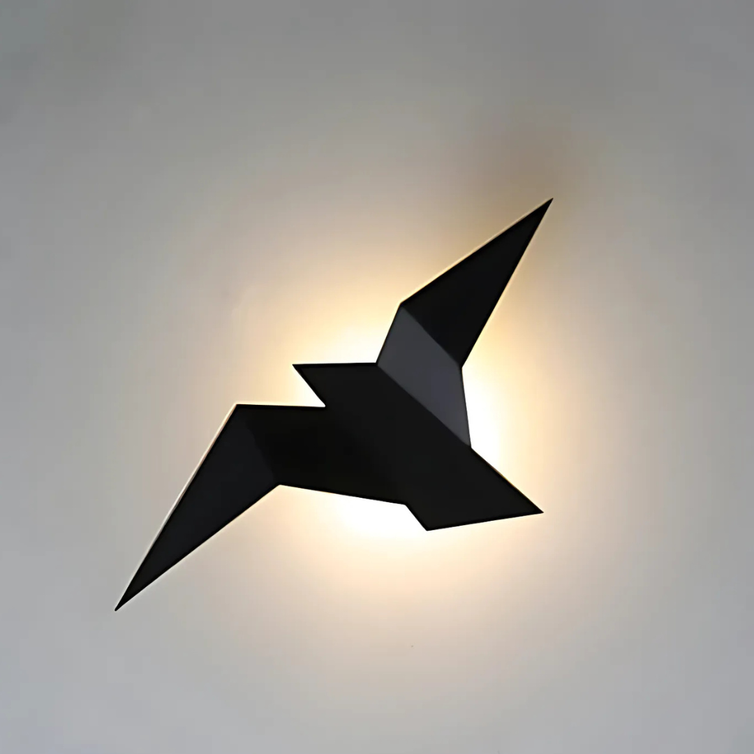 Origami Wall Lamp | Unique Modern Indoor LED Sconce | Wall Light Japanese-minimalist Bedroom