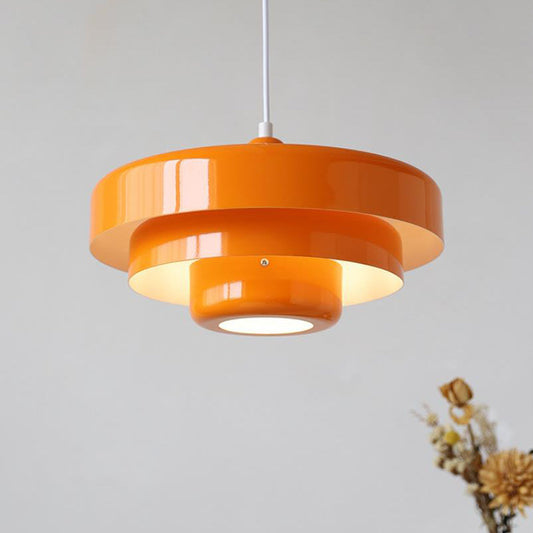 Nordic Vintage Multi-Layered Pendant Lamp | Modern Retro Hanging Light | Metal Vintage-inspired