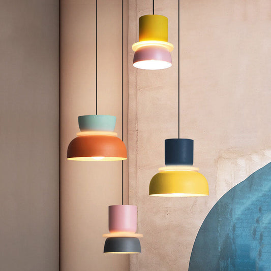 Nordic Colorful Macaron Pendant Light | Scandinavian Charm | Dining Room