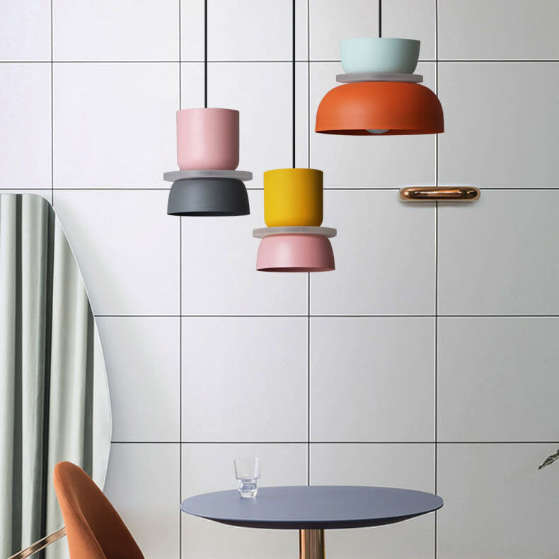 Nordic Colorful Macaron Pendant Light | Scandinavian Charm | Dining Room