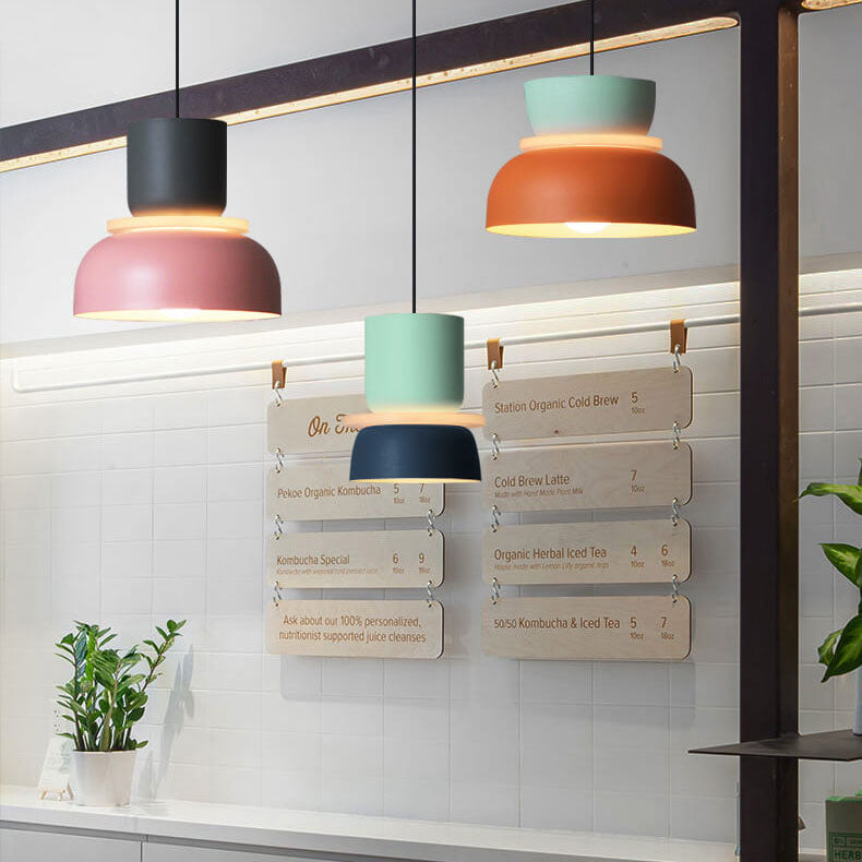 Nordic Colorful Macaron Pendant Light | Scandinavian Charm | Dining Room