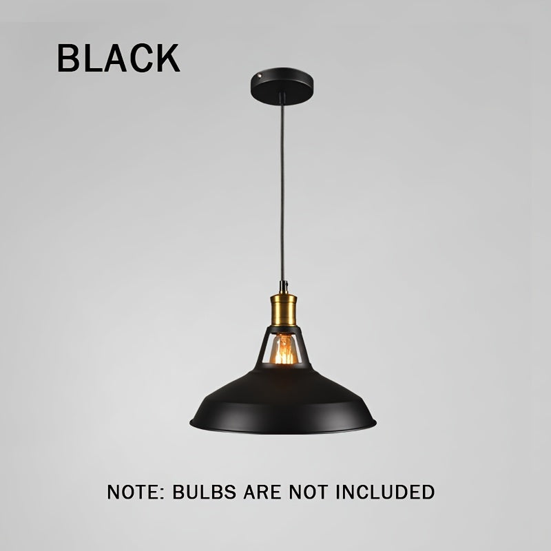 Industrial Metal Pendant Light | Retro Loft Style | Brass Adjustable Vintage-inspired