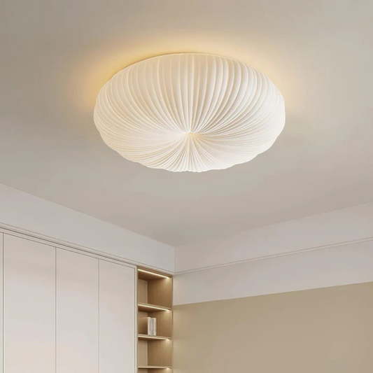 Olara Ceiling Light | Modern LED Flush Mount Design | Clear Acrylic Bedroom