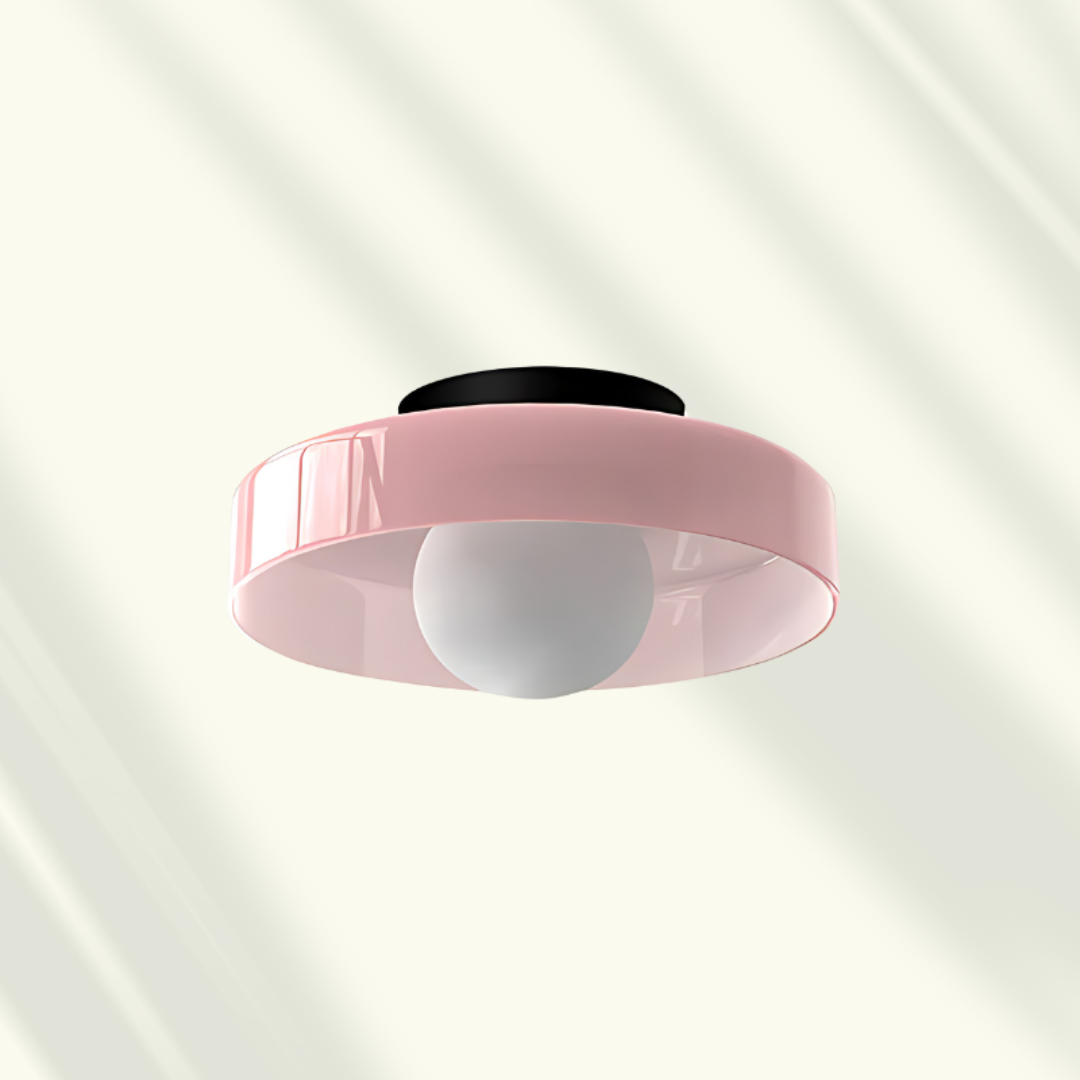 Modern LED Ceiling Light | Stylish Flush Mount Lamp | Glass Adjustable Bedroom