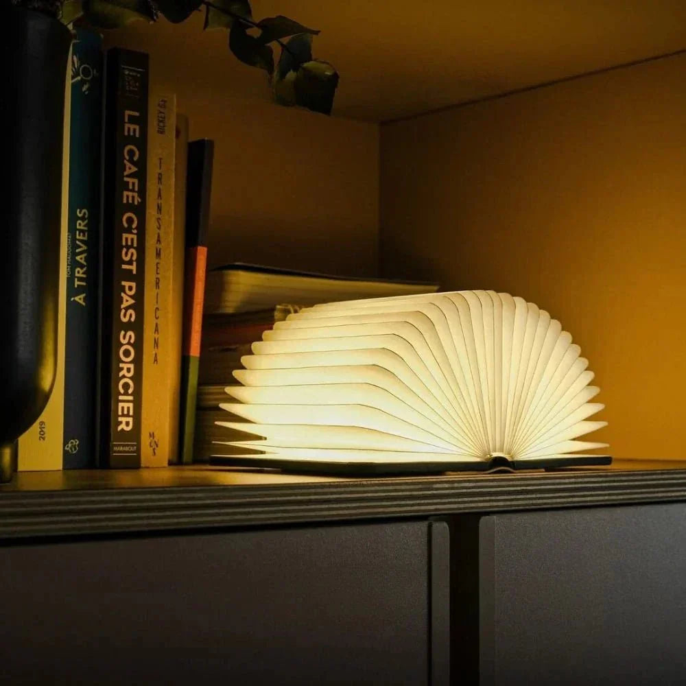 Lumibook Table Lamp | 360° Foldable Rechargeable Light | Adjustable Bedside