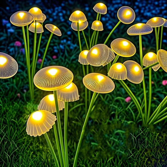 Solar Swaying Mushroom Garden Decor Lights