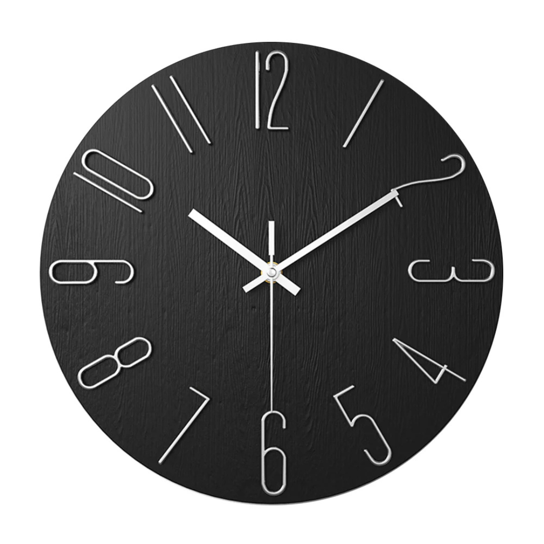 Noble Modern Wall Clock | Minimalist Gold Design | Silent Kitchen